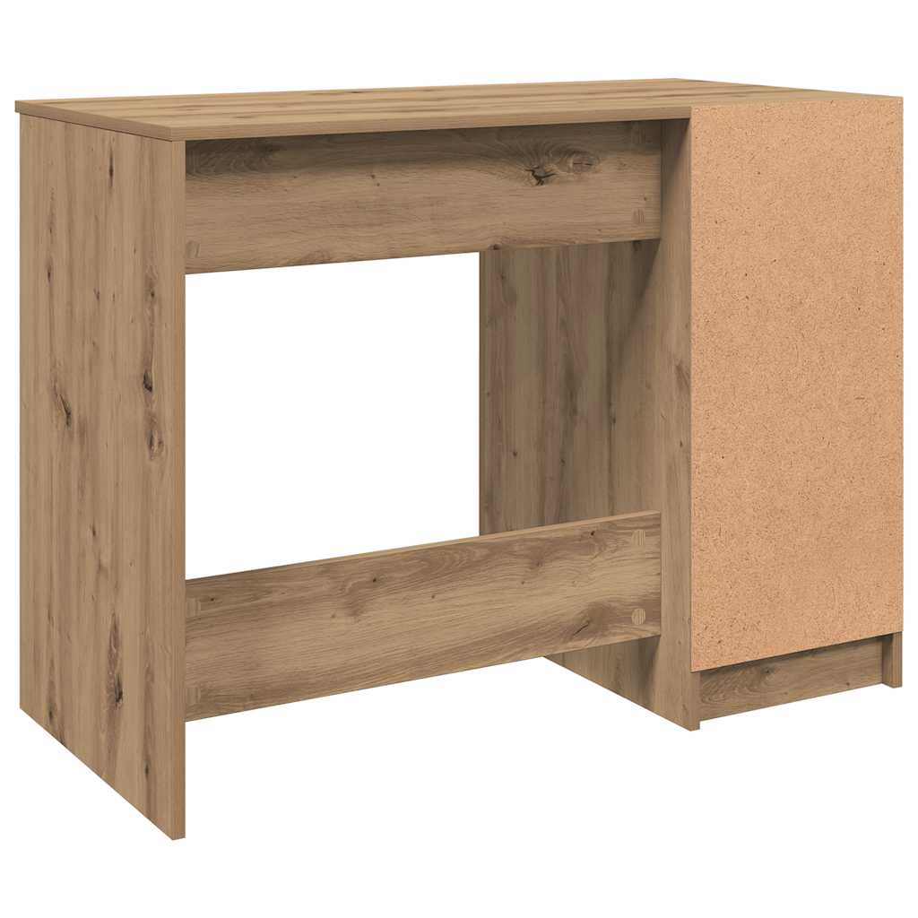 vidaXL Biurko, dąb artisan, 100x50x75 cm, materiał drewnopochodny