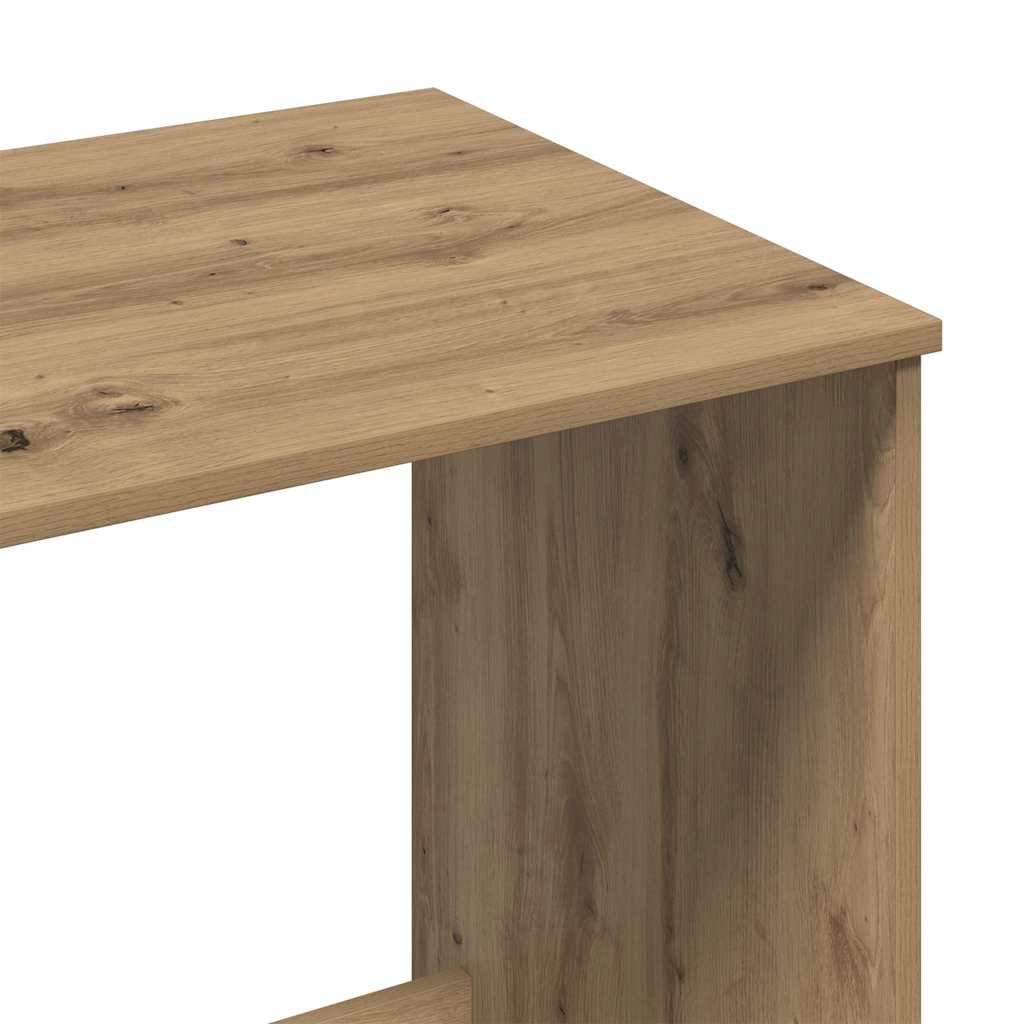 vidaXL Biurko, dąb artisan, 100x50x75 cm, materiał drewnopochodny