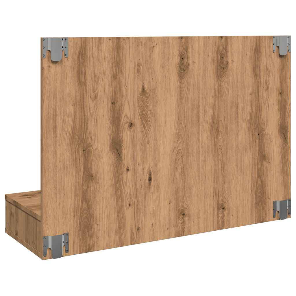 vidaXL Szafka lustrzana z oświetleniem LED Artisan Oak 90x31,5x62 cm