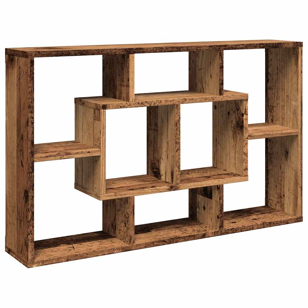 vidaXL Półka ścienna Stare drewno 85x16x52,5 cm Drewno klejone