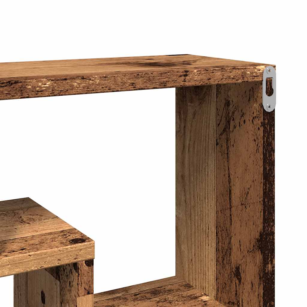 vidaXL Półka ścienna Stare drewno 85x16x52,5 cm Drewno klejone