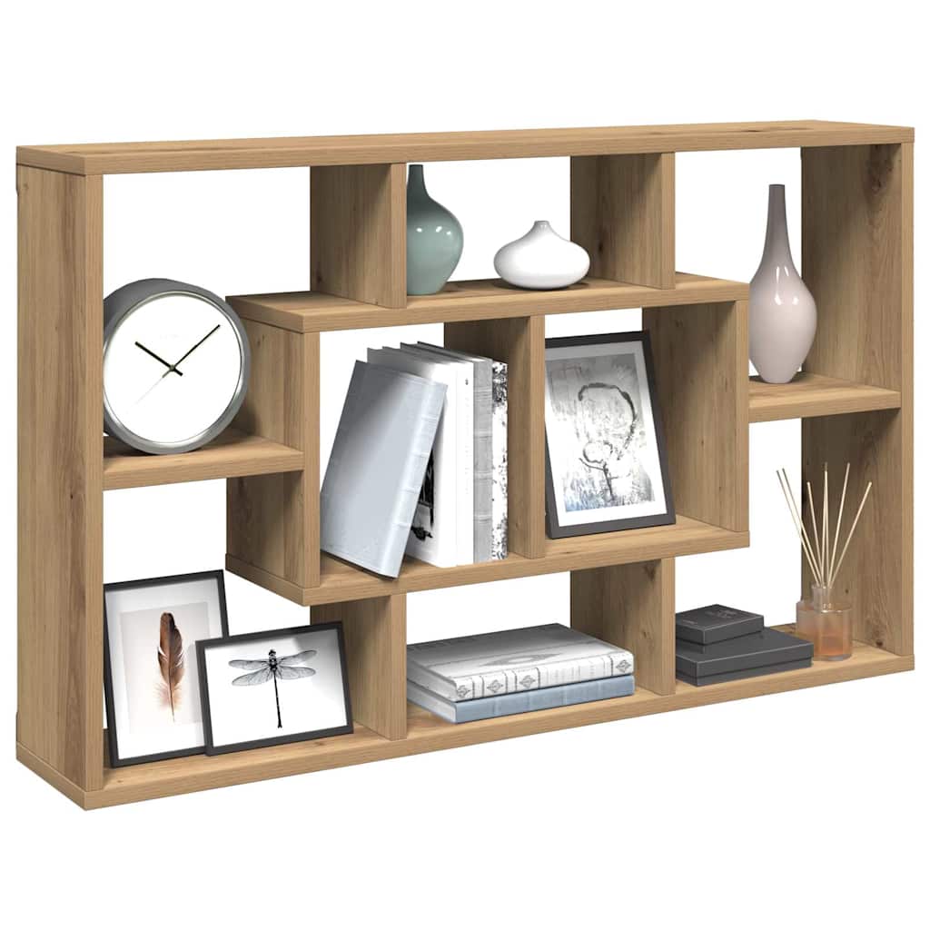 vidaXL Półka ścienna Artisan Oak 85x16x52,5 cm Drewno konstrukcyjne