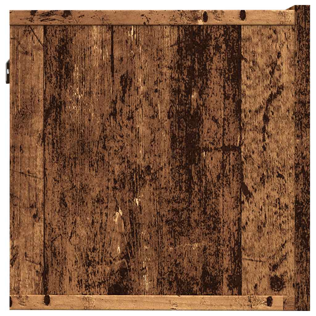 vidaXL Ścienne szafki TV, 2 szt., stare drewno, 80x30x30 cm