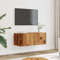 vidaXL Ścienne szafki TV, 2 szt., stare drewno, 80x30x30 cm