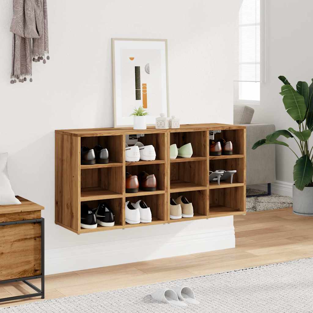 vidaXL Szafki na buty 2 szt. Artisan Oak 52x30x50 cm