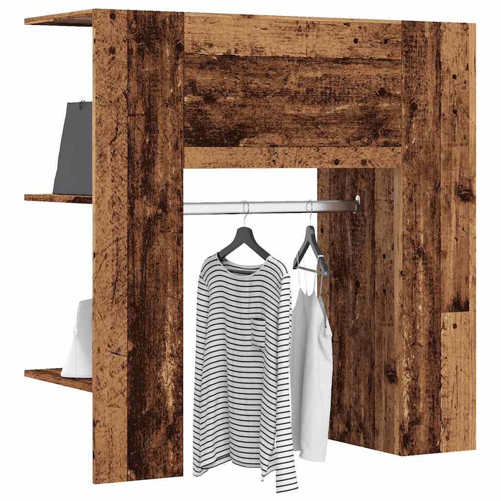 vidaXL Szafka do przedpokoju Stare drewno 97,5x37x99 cm Drewno klejone