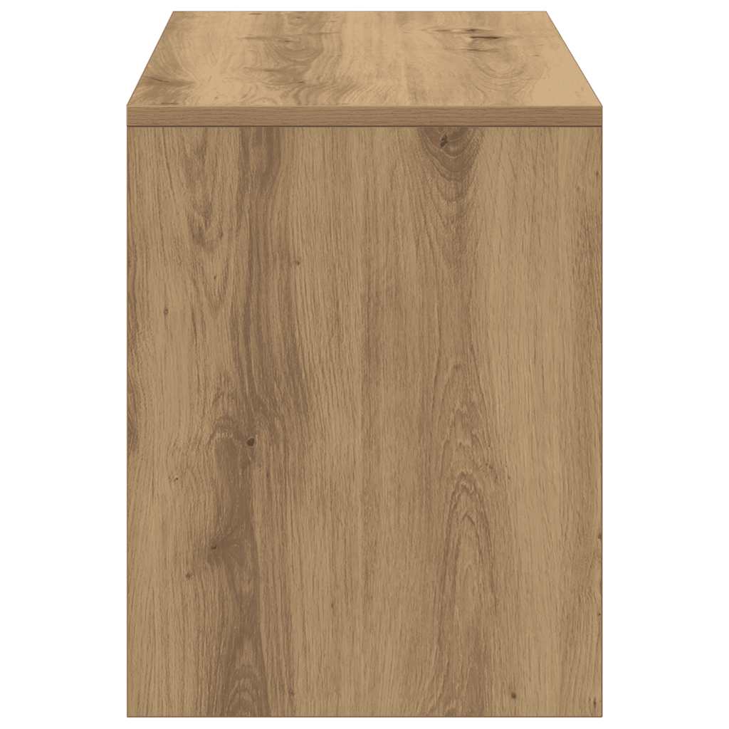 vidaXL Taboret toaletowy Artisan Oak 70x35x45 cm Drewno klejone