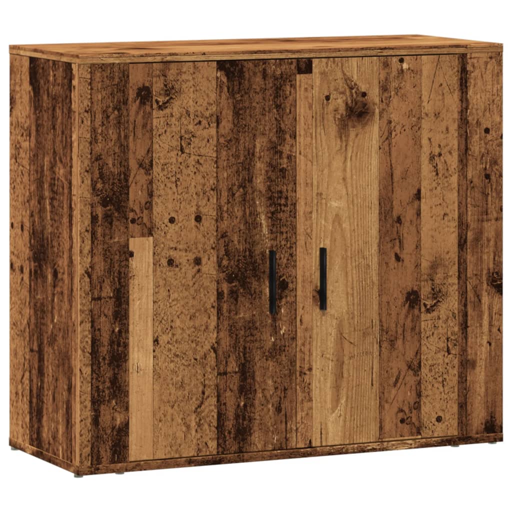 vidaXL Szafka, stare drewno, 80x33x70 cm, materiał drewnopochodny