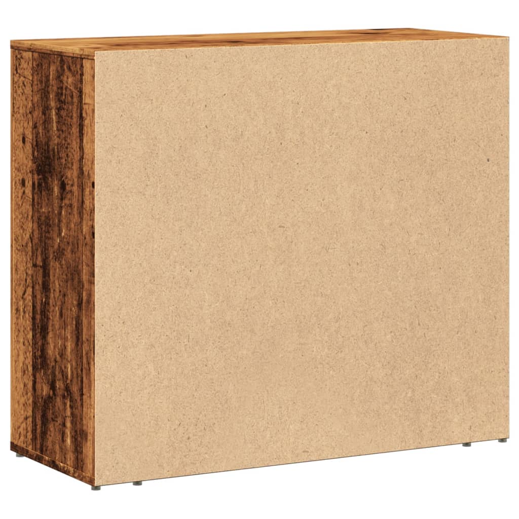 vidaXL Szafka, stare drewno, 80x33x70 cm, materiał drewnopochodny