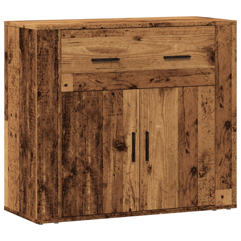 vidaXL Szafka, stare drewno, 80x33x70 cm, materiał drewnopochodny