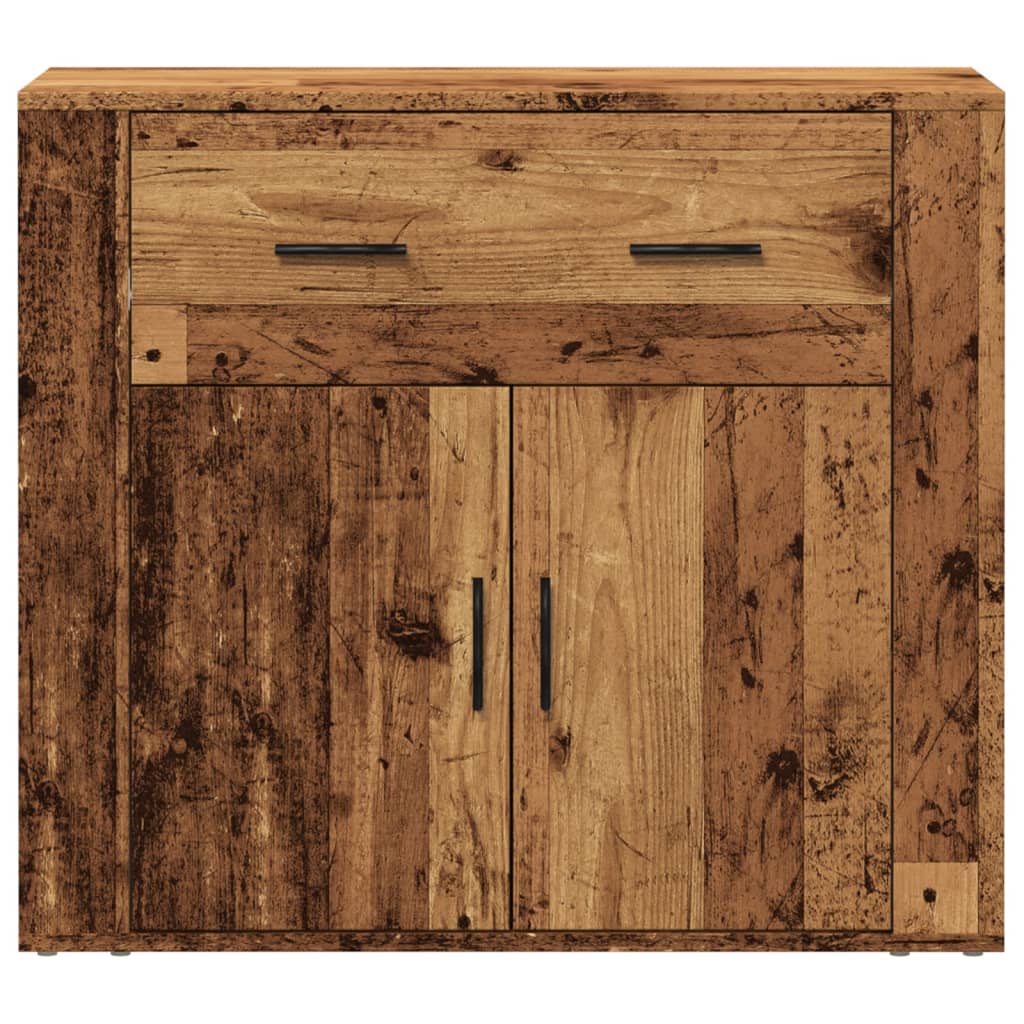 vidaXL Szafka, stare drewno, 80x33x70 cm, materiał drewnopochodny