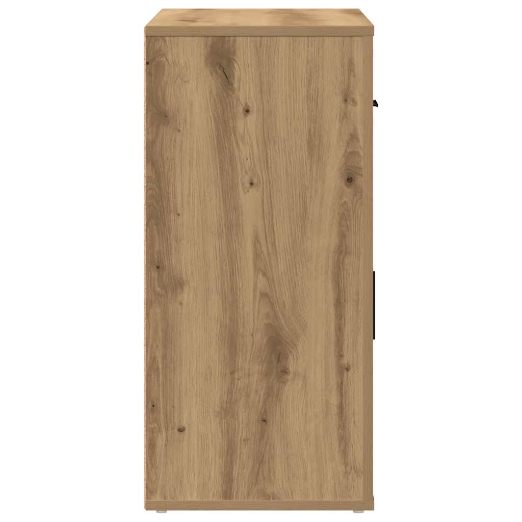 vidaXL Szafka, dąb artisian, 80x33x70 cm, materiał drewnopochodny