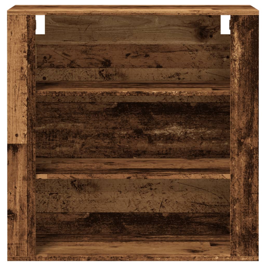 vidaXL Szafka ścienna, stare drewno, 80x33x80 cm