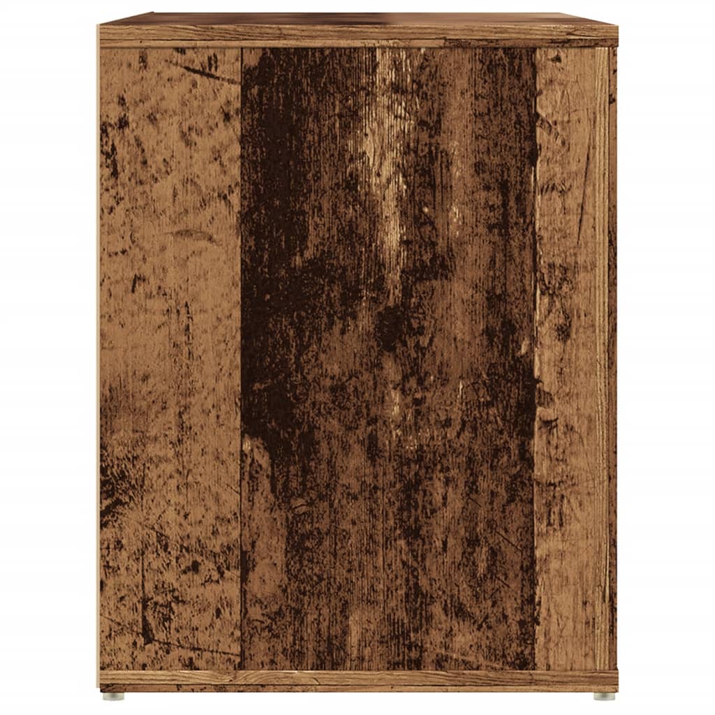 vidaXL Ławka ze schowkiem na buty, stare drewno, 100x35x45 cm