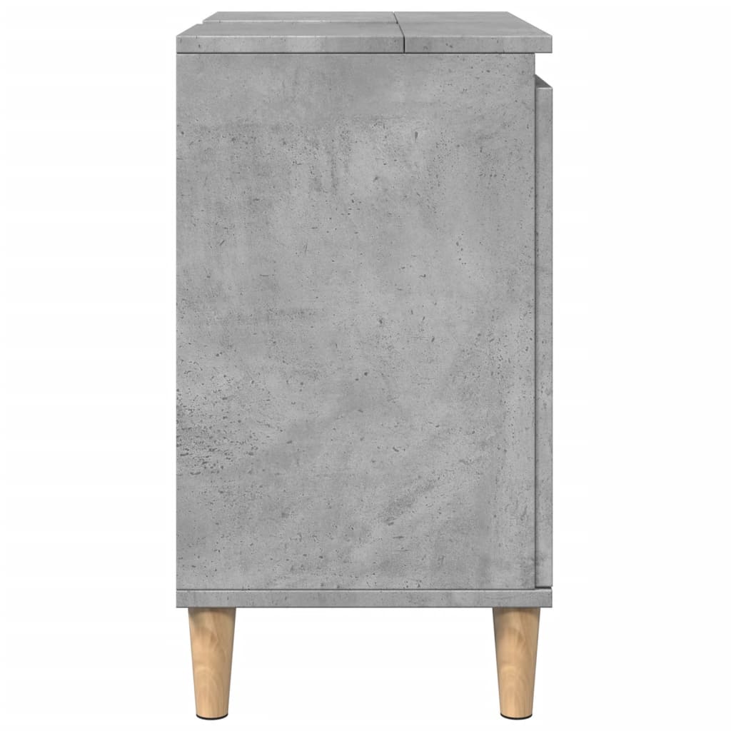 vidaXL Szafka pod umywalkę, szarość betonu, 58x33x60 cm