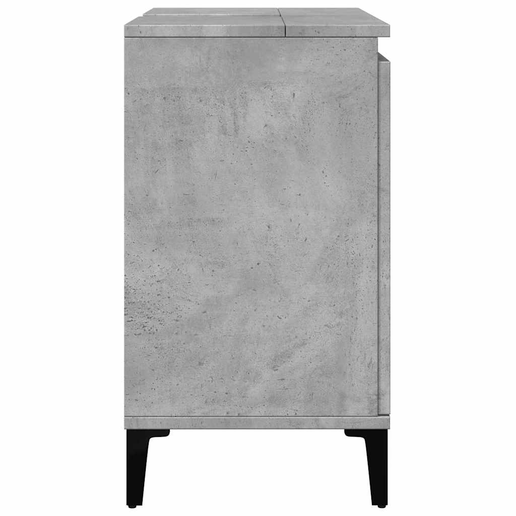 vidaXL Szafka pod umywalkę, szarość betonu, 58x33x60 cm