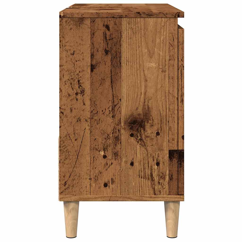 vidaXL Szafka pod umywalkę, stare drewno, 65x33x60 cm