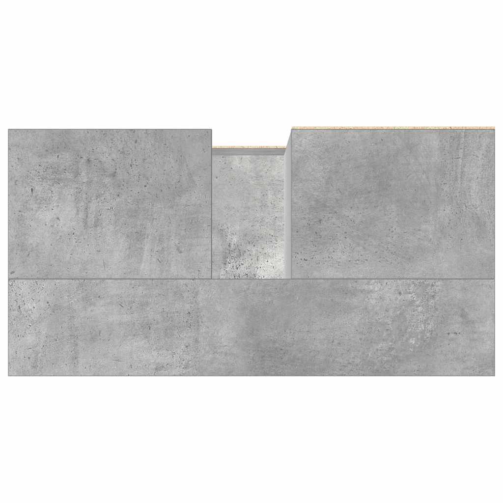 vidaXL Szafka łazienkowa, szarość betonu, 65x33x60 cm