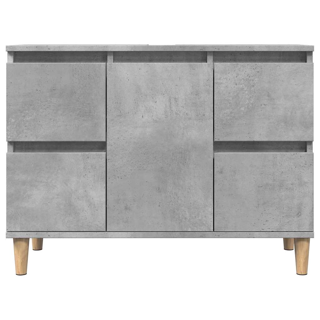vidaXL Szafka pod umywalkę, szarość betonu, 80x33x60 cm