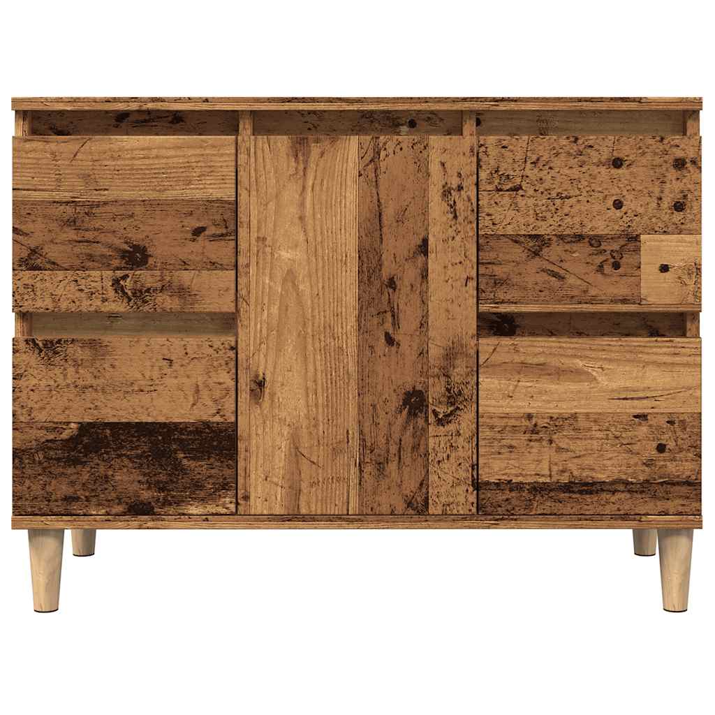 vidaXL Szafka pod umywalkę, stare drewno, 80x33x60 cm