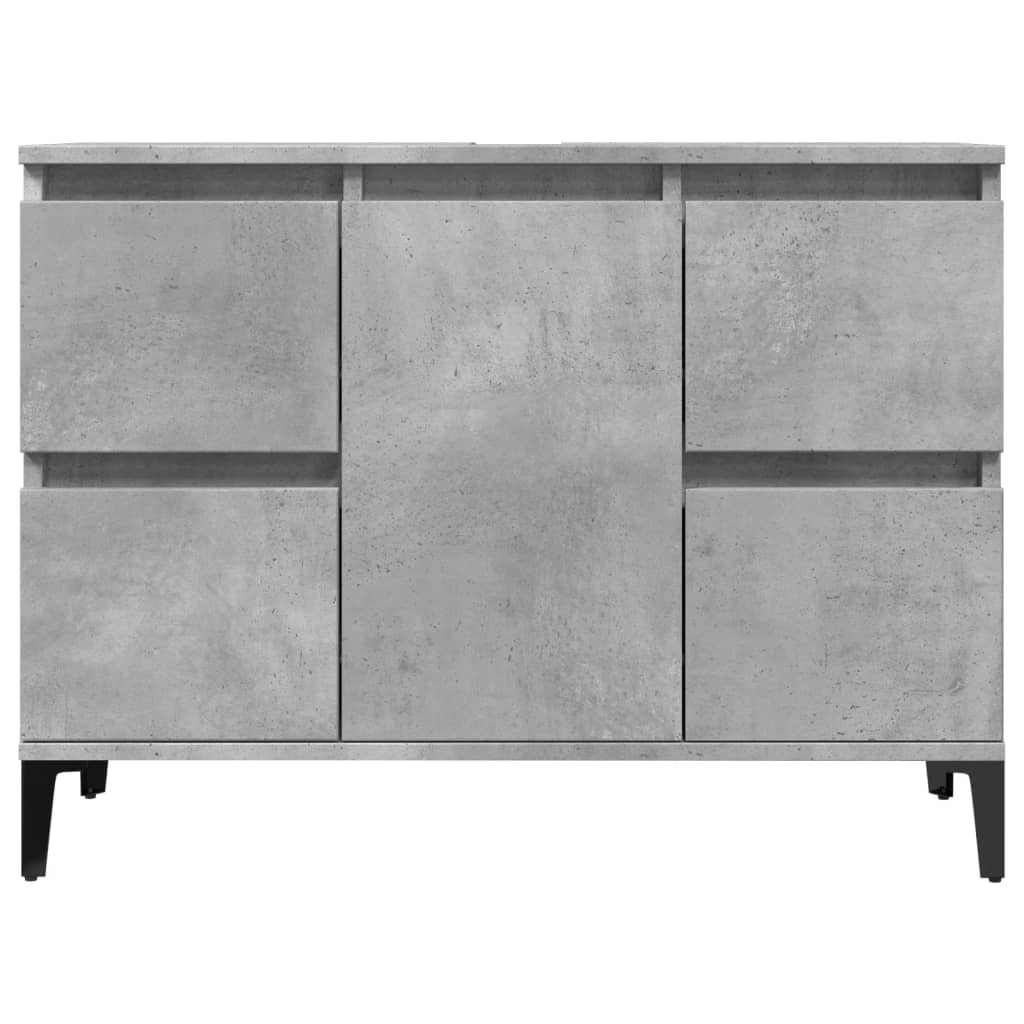 vidaXL Szafka pod umywalkę, szarość betonu, 80x33x60 cm