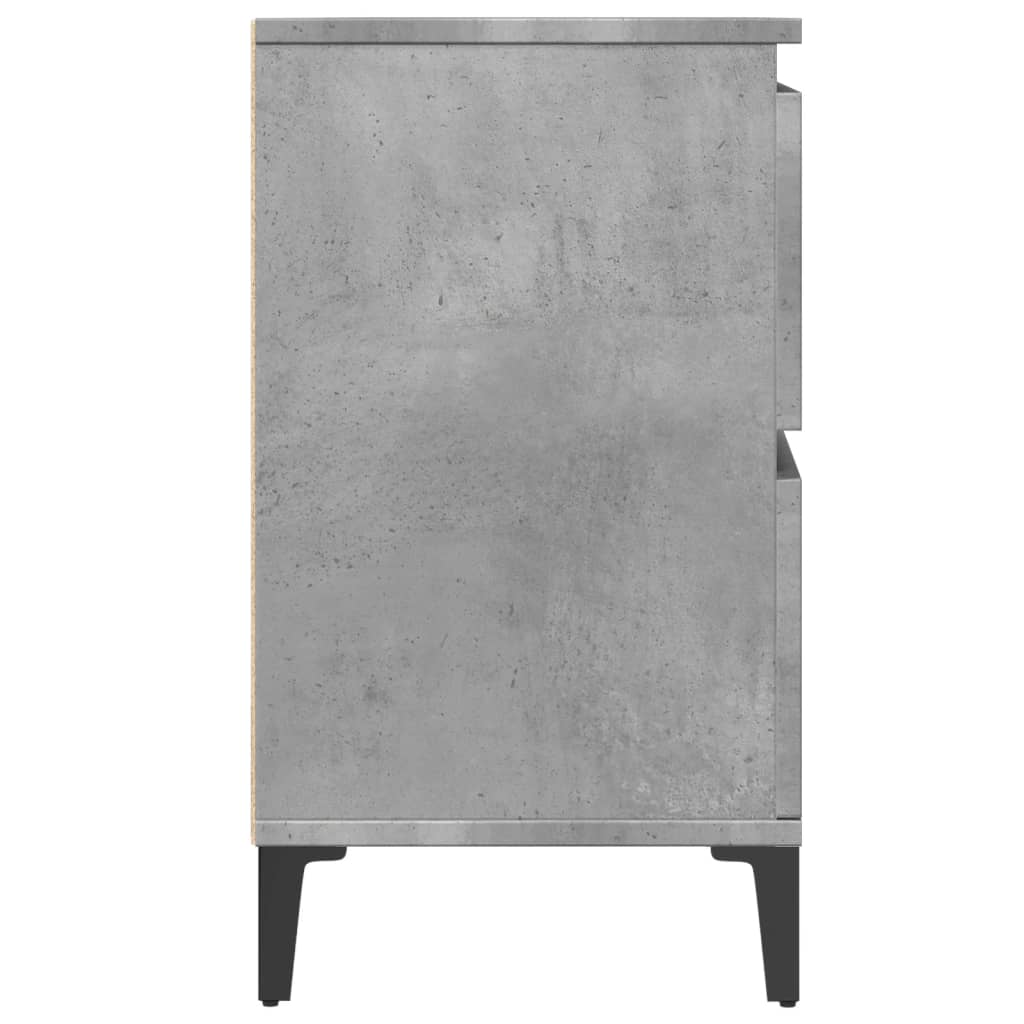 vidaXL Szafka pod umywalkę, szarość betonu, 80x33x60 cm
