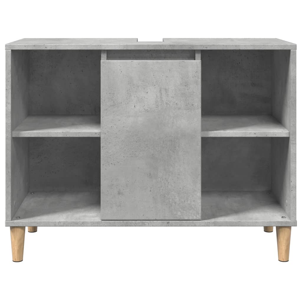 vidaXL Szafka łazienkowa, szarość betonu, 80x33x60 cm