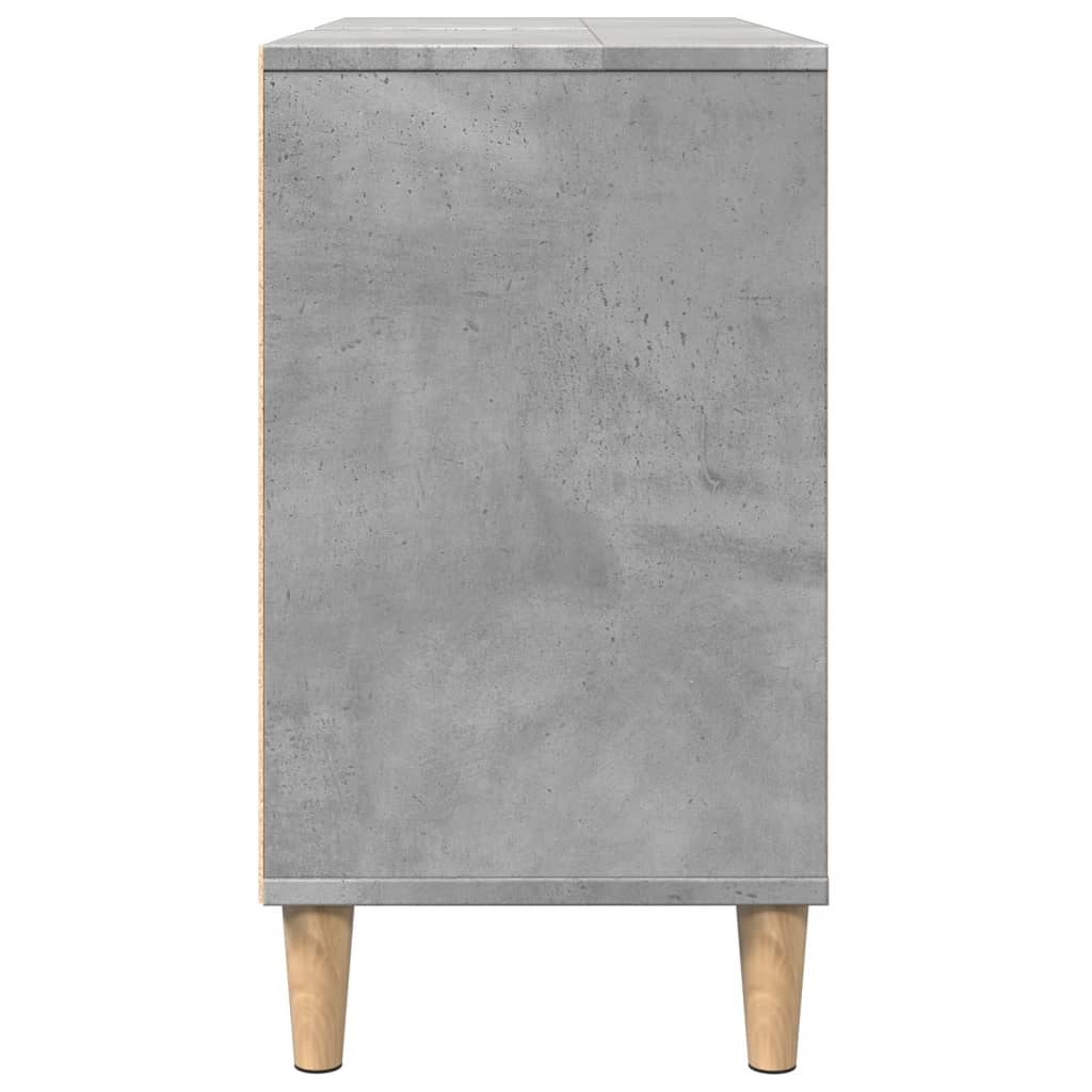vidaXL Szafka łazienkowa, szarość betonu, 80x33x60 cm