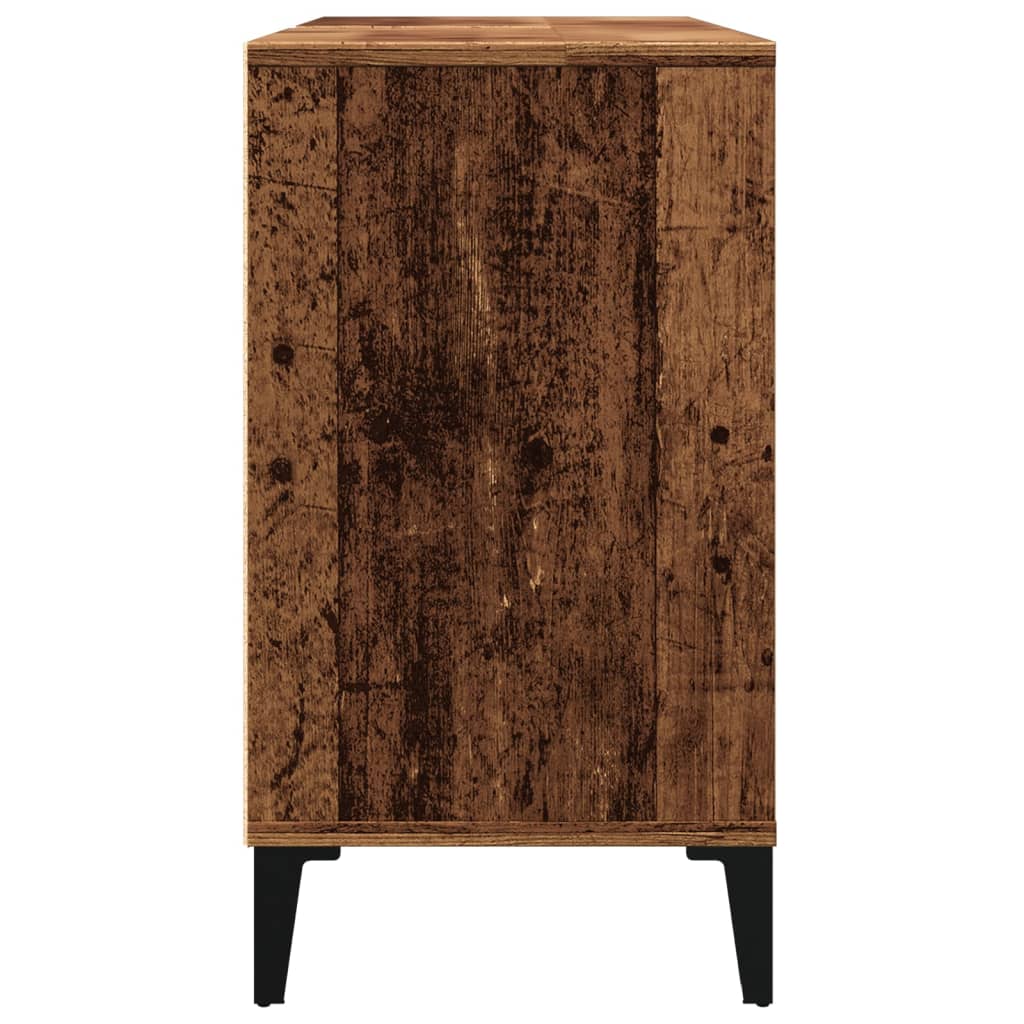 vidaXL Szafka pod umywalkę, stare drewno, 80x33x60 cm
