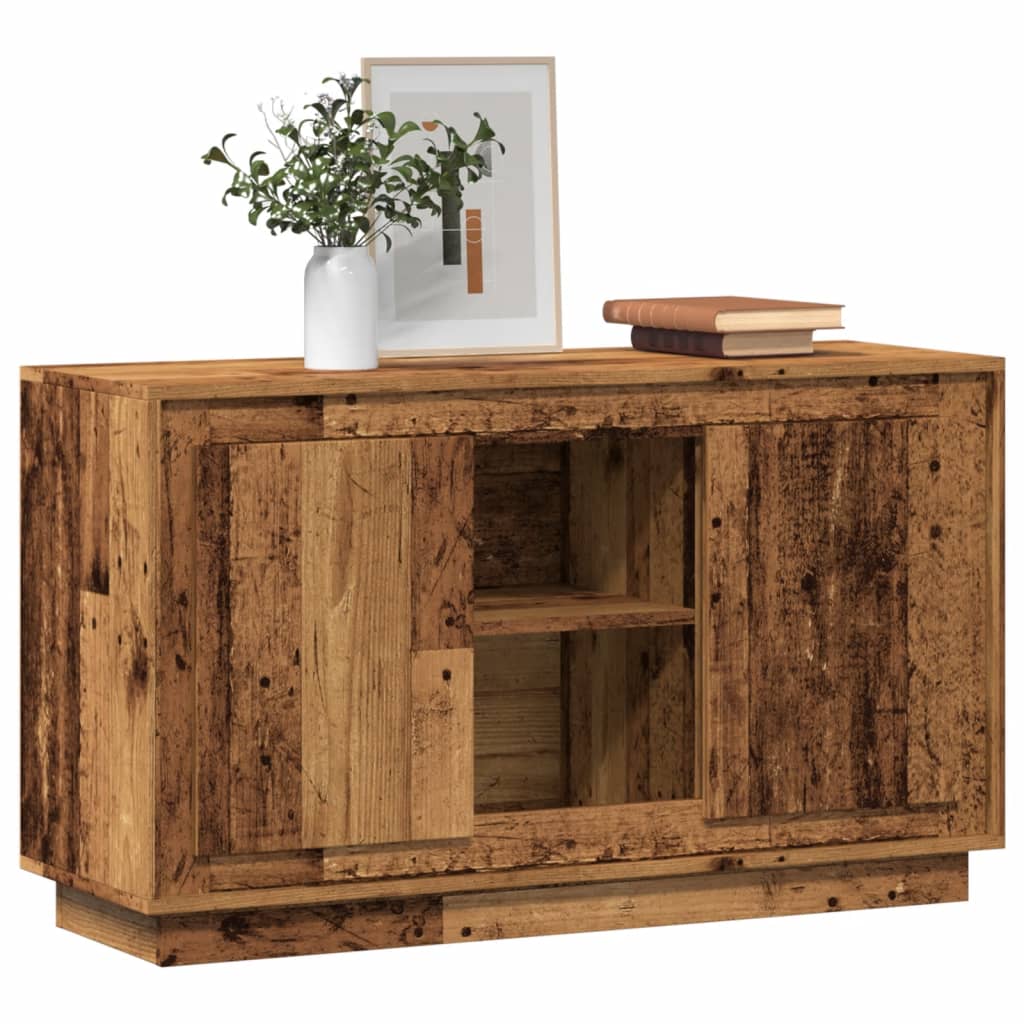 vidaXL Szafka, stare drewno, 102x35x60 cm, materiał drewnopochodny