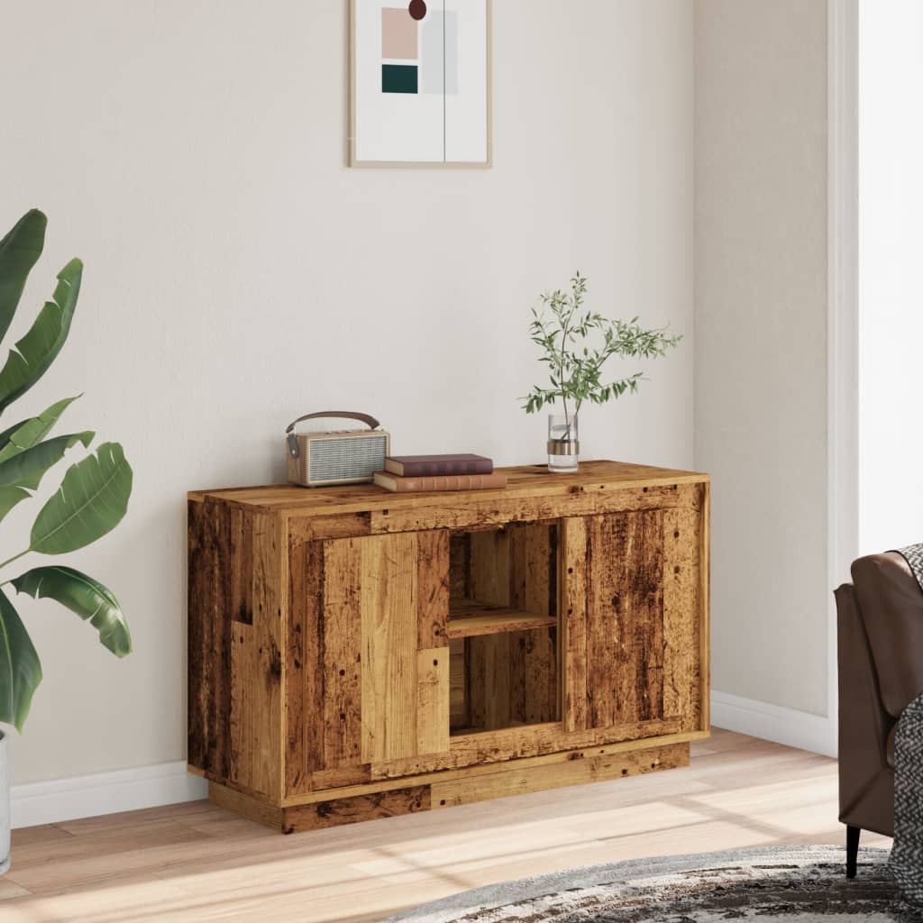 vidaXL Szafka, stare drewno, 102x35x60 cm, materiał drewnopochodny
