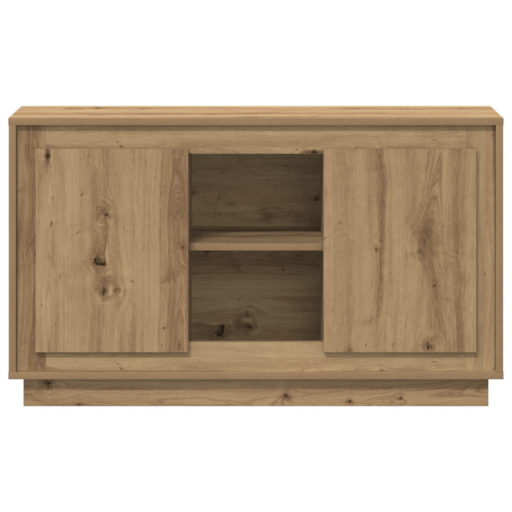 vidaXL Komoda, dąb artisan, 102x35x60 cm, materiał drewnopochodny