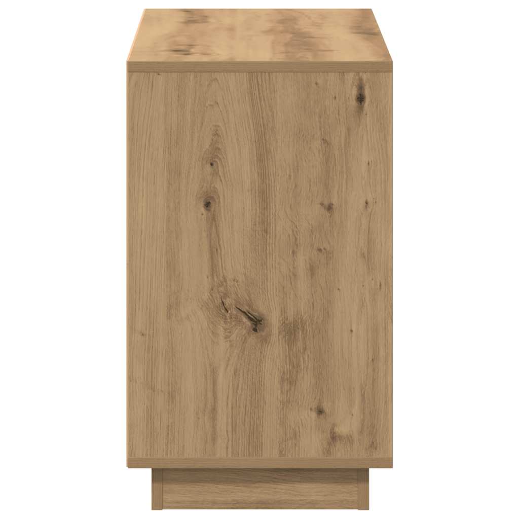 vidaXL Komoda, dąb artisan, 102x35x60 cm, materiał drewnopochodny
