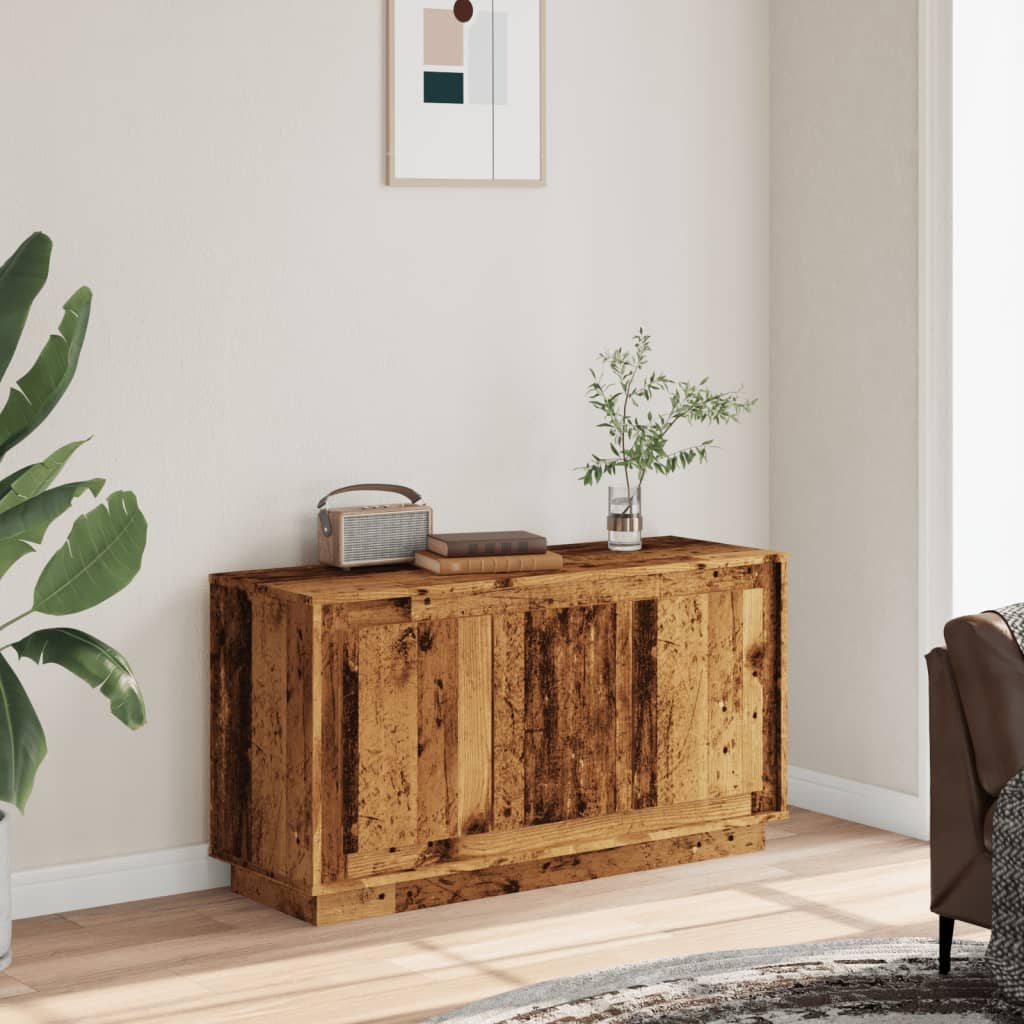 vidaXL Szafka, stare drewno, 102x35x55 cm, materiał drewnopochodny