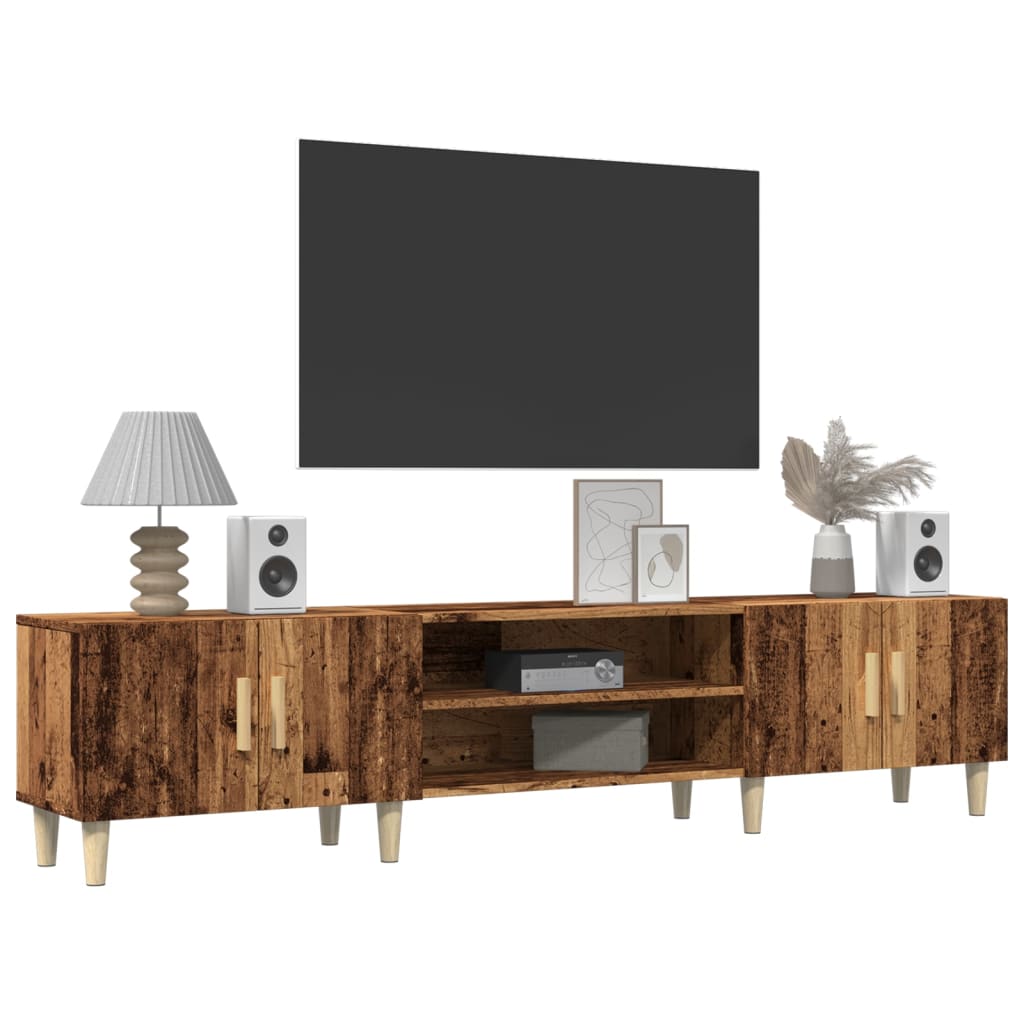 vidaXL Szafka TV, stare drewno, 180x31,5x40cm, materiał drewnopochodny