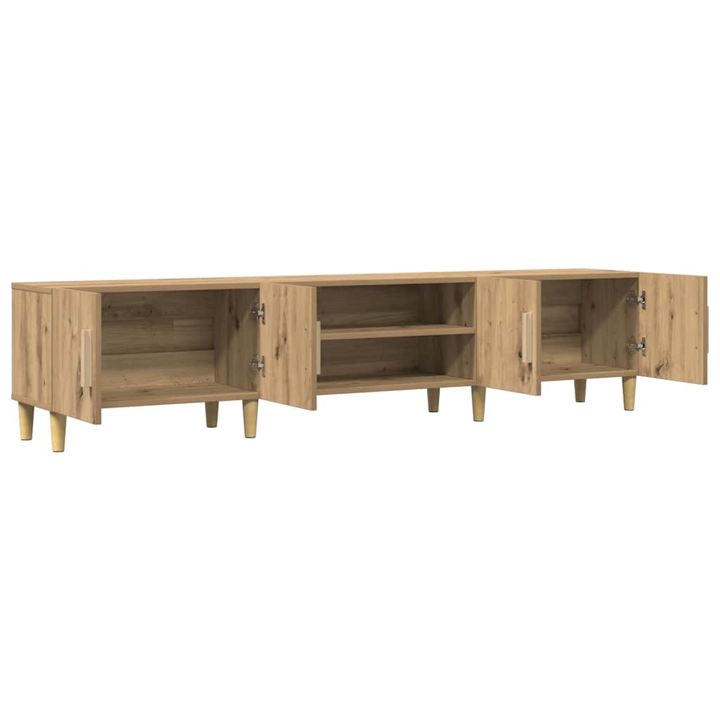vidaXL Szafka TV, dąb artisan, 180x31,5x40 cm, materiał drewnopochodny