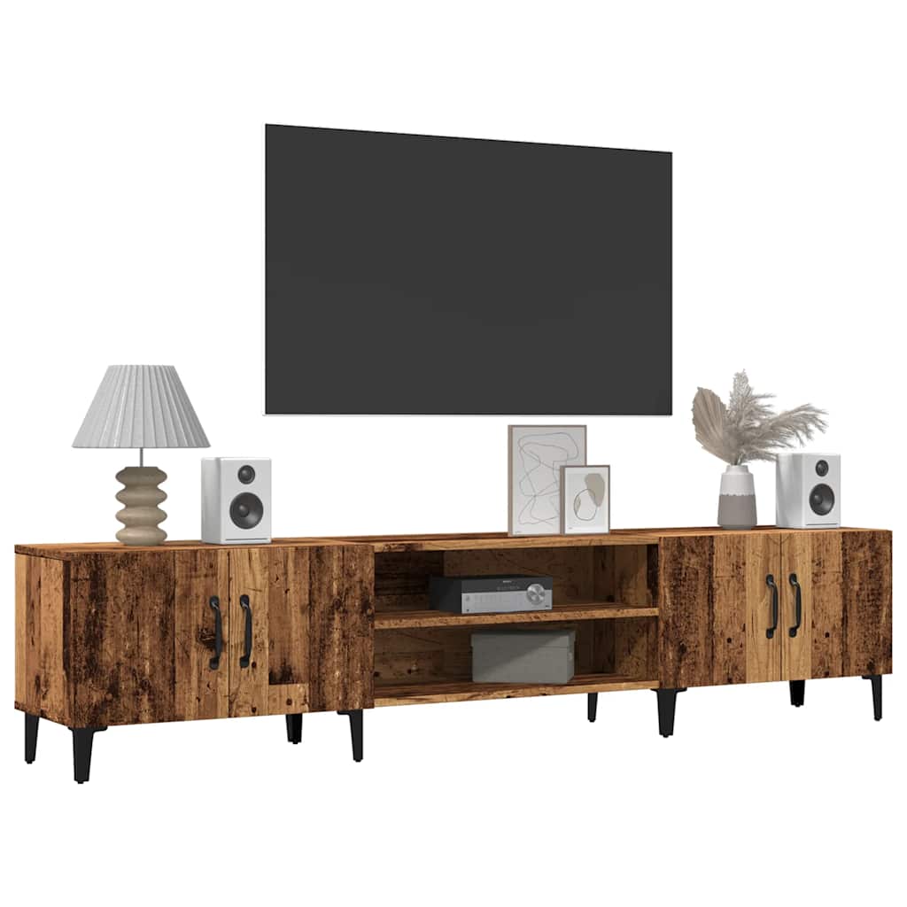 vidaXL Szafka TV, stare drewno, 180x31,5x40cm, materiał drewnopochodny