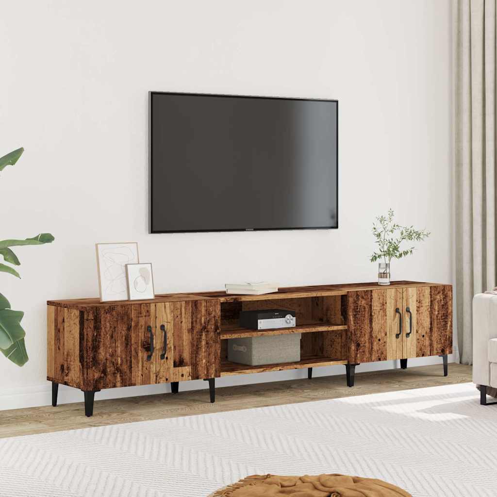 vidaXL Szafka TV, stare drewno, 180x31,5x40cm, materiał drewnopochodny