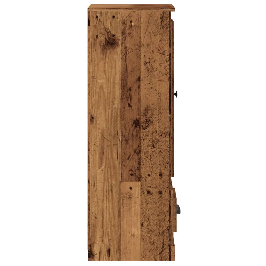 vidaXL Szafka, stare drewno, 36x35,5x103,5 cm, materiał drewnopochodny