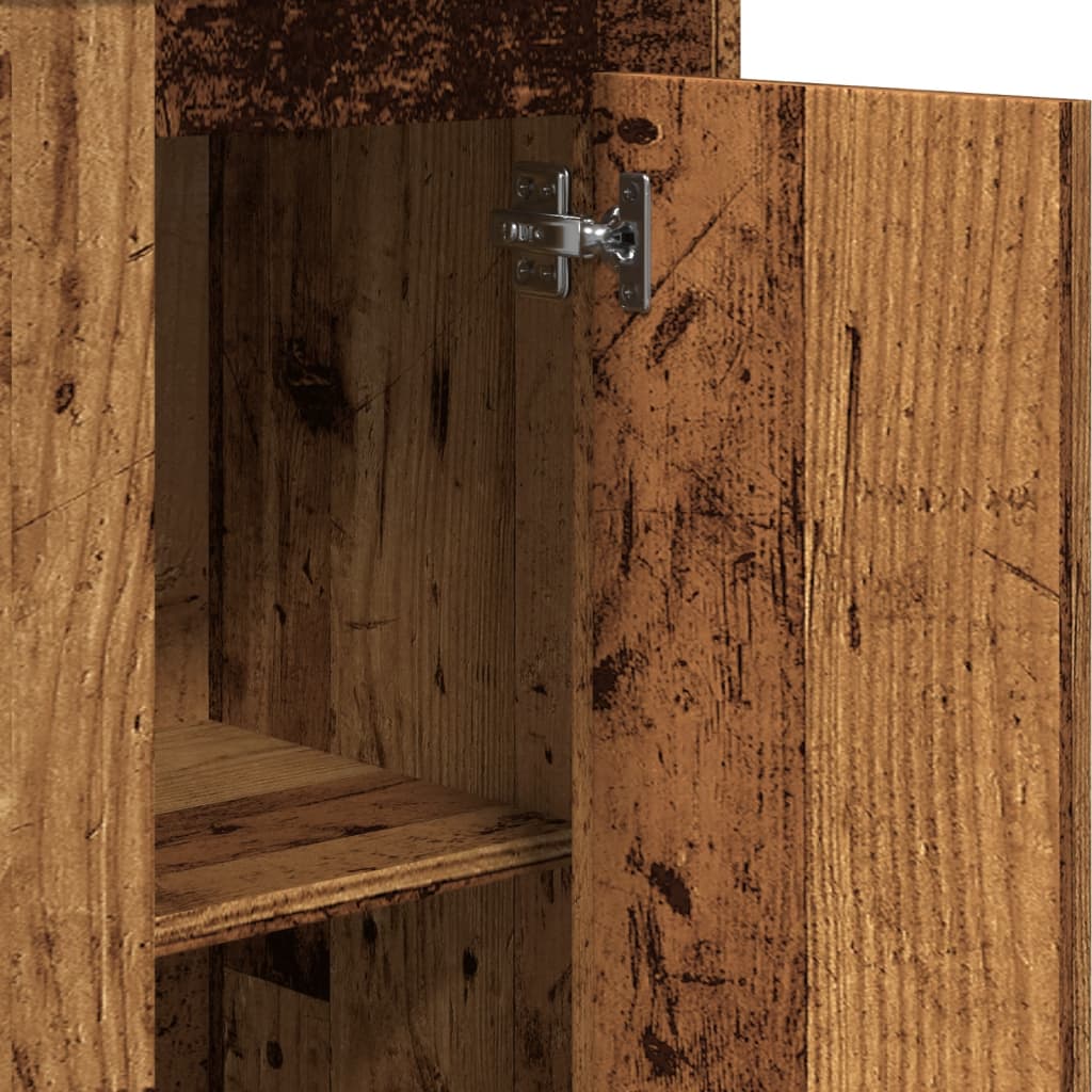 vidaXL Szafka, stare drewno, 36x35,5x103,5 cm, materiał drewnopochodny