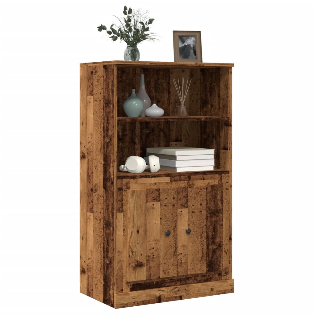 vidaXL Kredens, stare drewno, 60x35,5x103,5cm, materiał drewnopochodny