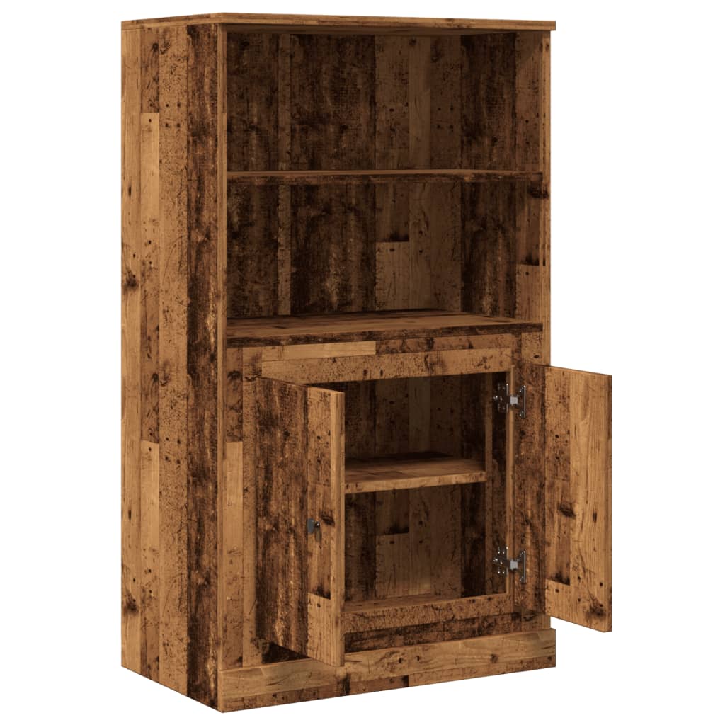 vidaXL Kredens, stare drewno, 60x35,5x103,5cm, materiał drewnopochodny