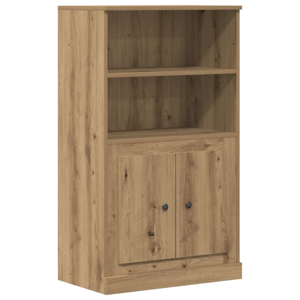 vidaXL Kredens, dąb artisian, 60x35,5x103,5cm, materiał drewnopochodny