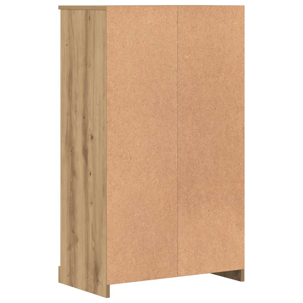 vidaXL Kredens, dąb artisian, 60x35,5x103,5cm, materiał drewnopochodny