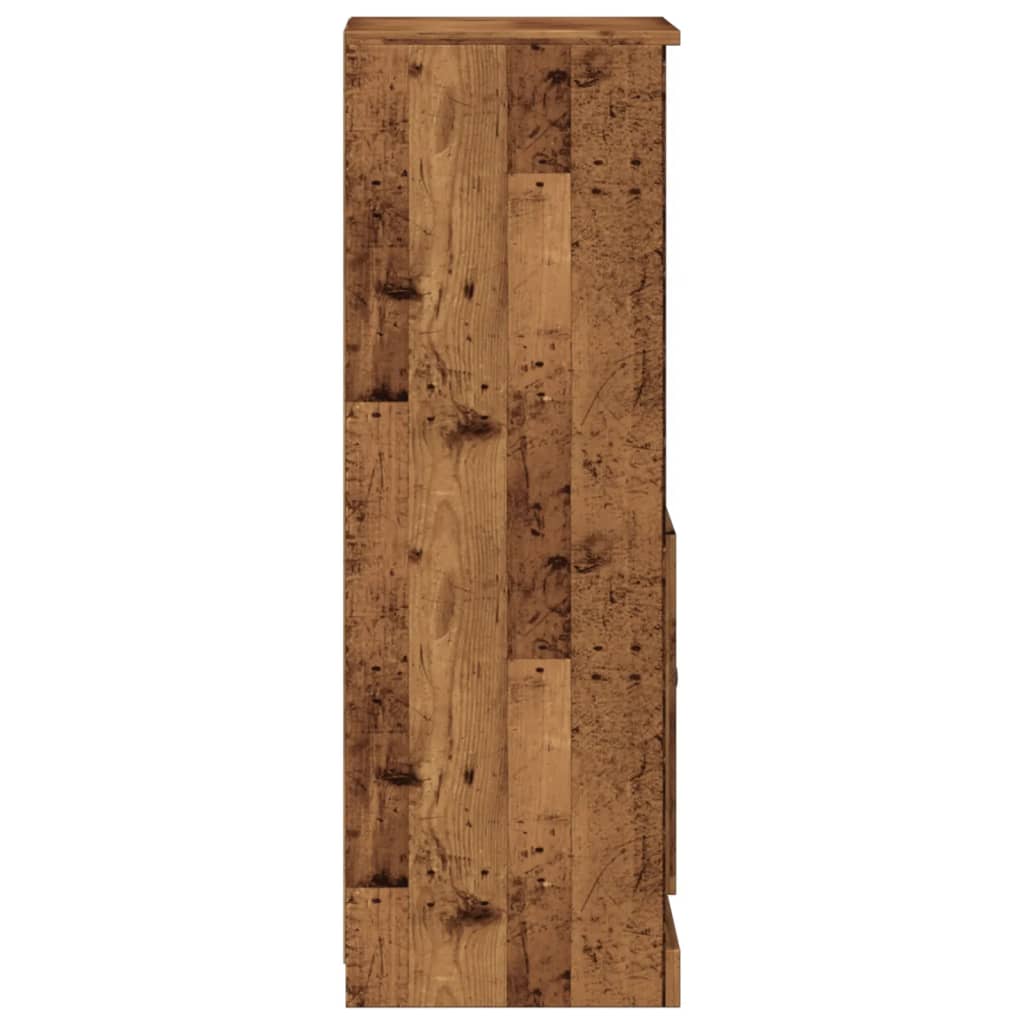 vidaXL Szafka, stare drewno, 36x35,5x103,5 cm, materiał drewnopochodny