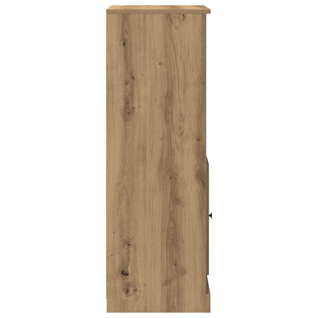 vidaXL Szafka, dąb artisian, 36x35,5x103,5 cm, materiał drewnopochodny