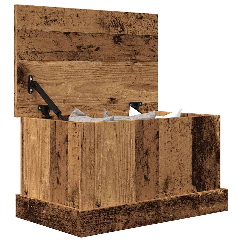 vidaXL Skrzynia, stare drewno, 30x50x28 cm, materiał drewnopochodny