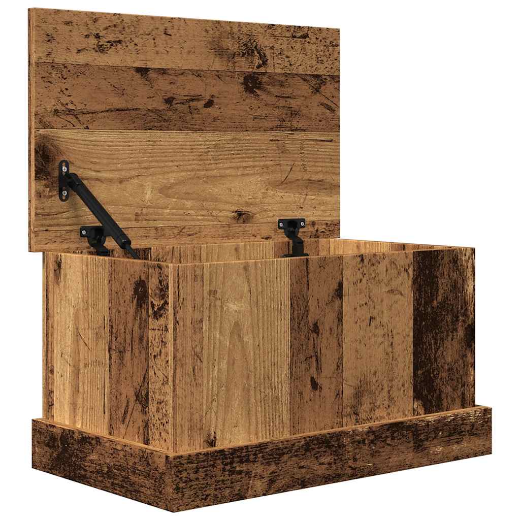 vidaXL Skrzynia, stare drewno, 30x50x28 cm, materiał drewnopochodny