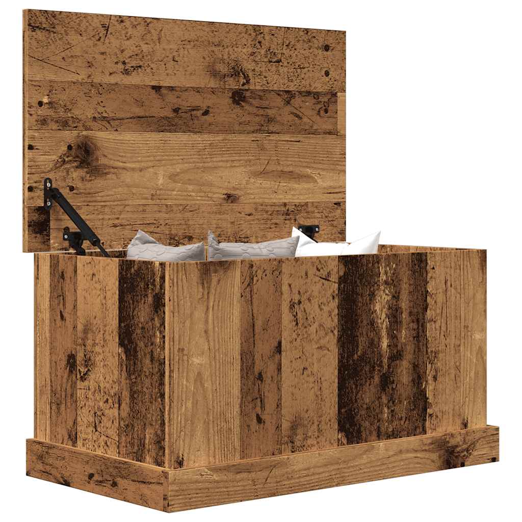 vidaXL Skrzynia, stare drewno, 70x40x38 cm, materiał drewnopochodny