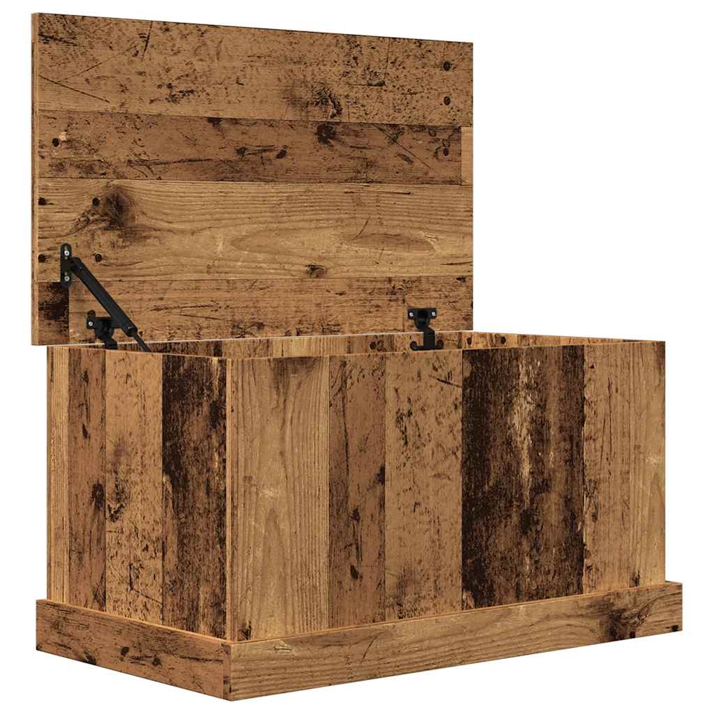 vidaXL Skrzynia, stare drewno, 70x40x38 cm, materiał drewnopochodny